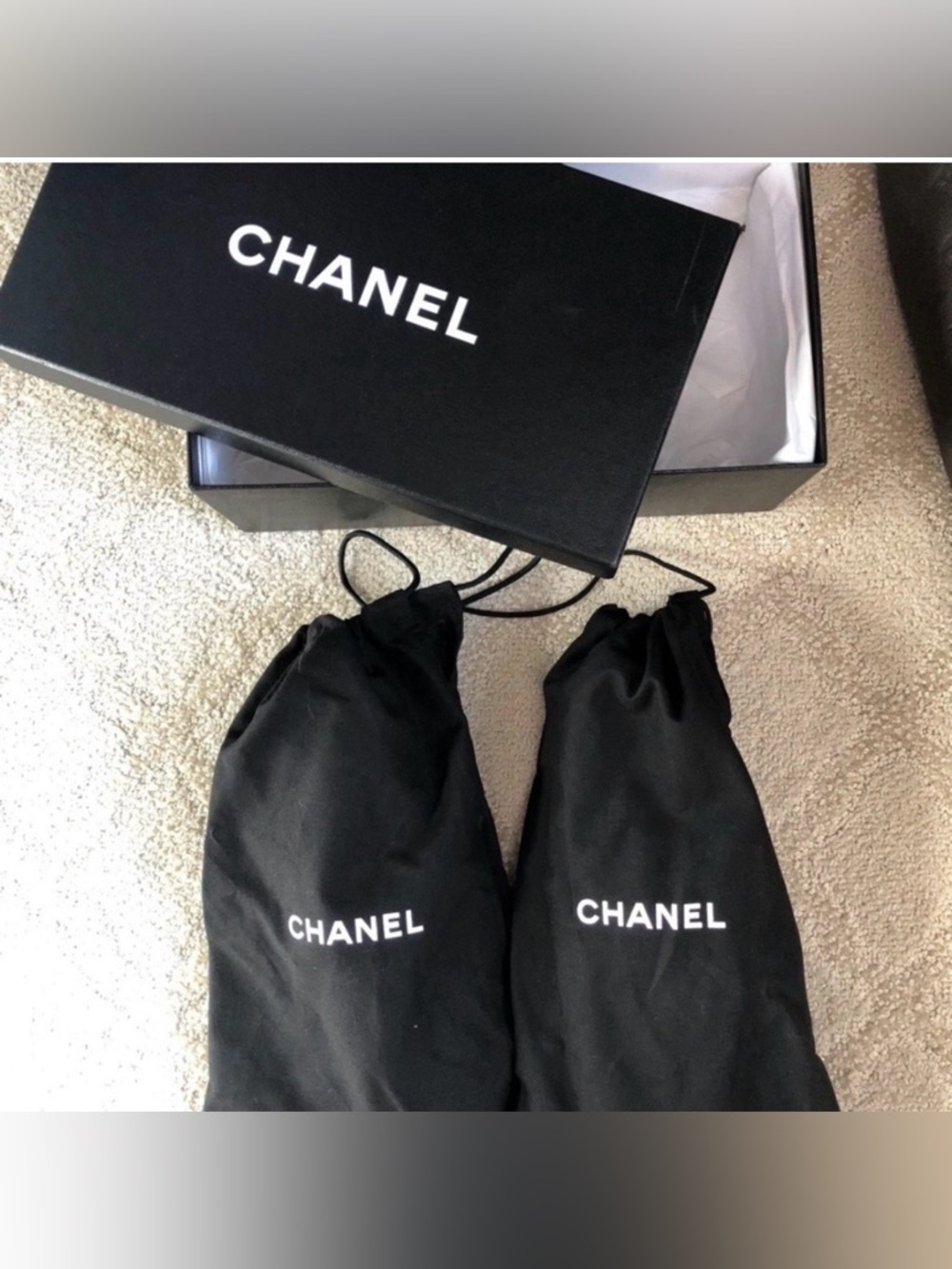 CHANEL Black Quilted Leather CC Logo Loafers - Picture 8 of 11